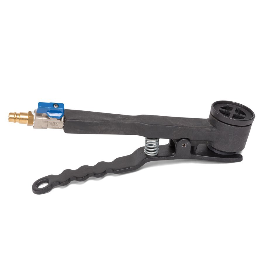 Das Füllgerät aus stabilem Kunststoff ist mit allen handelsüblichen Kompressoren kompatibel Das Füllgerät aus stabilem Kunststoff ist mit allen handelsüblichen Kompressoren kompatibel