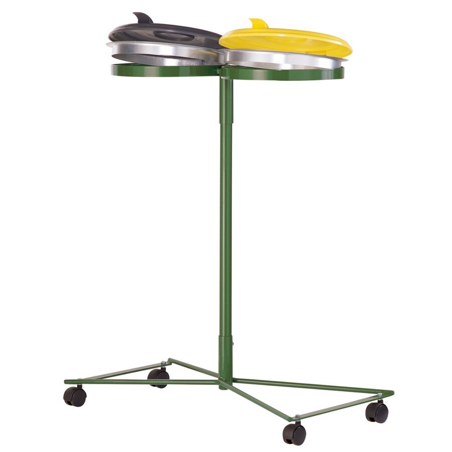 Fahrbarer Müllsackständer mit 2 Halterungen für 70 - 120 Liter Müllsäcke Fahrbarer Müllsackständer mit 2 Halterungen für 70 - 120 Liter Müllsäcke