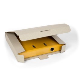 Ordnerverpackung aus Graspapier Ordnerverpackung aus Graspapier