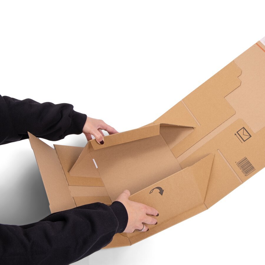 Dank Verklebung mit einem Handgriff in Sekundenschnelle aufgerichtet Dank Verklebung mit einem Handgriff in Sekundenschnelle aufgerichtet