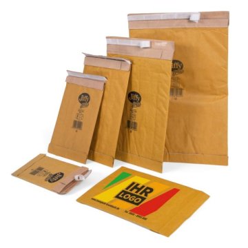 Individuell bedruckte Papierpolstertaschen