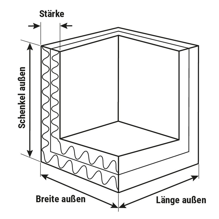 Schutzecken aus Wellpappe, vorgefertigt Schutzecken aus Wellpappe, vorgefertigt