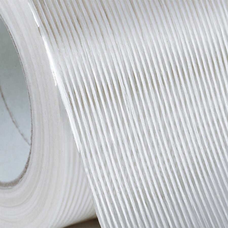 Durch die Glasfaserverstärkung ist das Klebeband extrem reißfest Durch die Glasfaserverstärkung ist das Klebeband extrem reißfest
