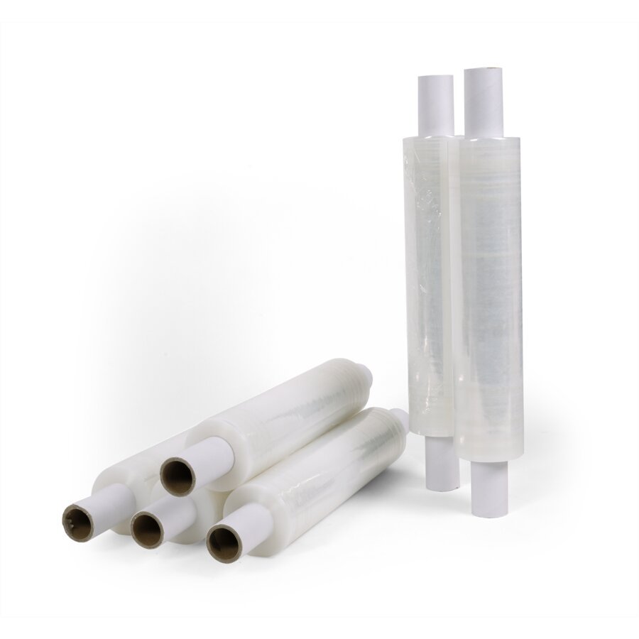 Handstretchfolie mit integrierten Handgriffen Handstretchfolie mit integrierten Handgriffen