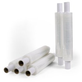 Bei dieser Handstretchfolie sind die Handgriffe schon integriert Die Handgriffe, oben und unten, sind gleich mit dran