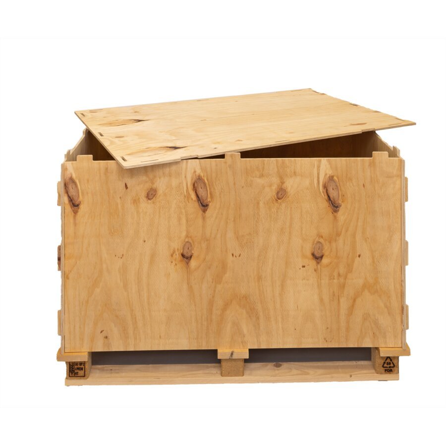 Die Holzsteckkiste hat einen praktischen Deckel Holzsteckkiste ist adbeckbar durch praktischen Deckel