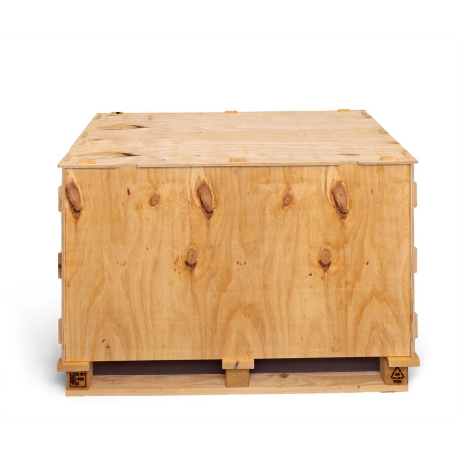 Werkzeuglos aufbaubar der 6-teiligen Holzsteckkiste Holzsteckkiste besteht aus 6 Teilen und ist werkzeuglos aufbaubar.
