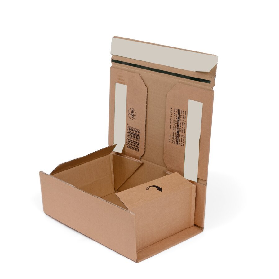 Schnell für den Versand aufgerichtet einfaches und schnelles Aufrichten