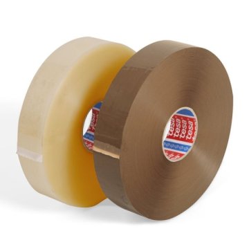 tesa 4089 Maschinenklebeband ist in braun und in transparent erhältlich