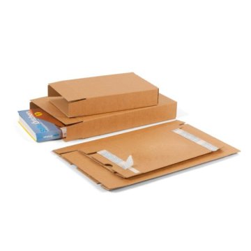 Portooptimierter Faltkarton mit 2-fachem Selbstklebe-Verschluss
