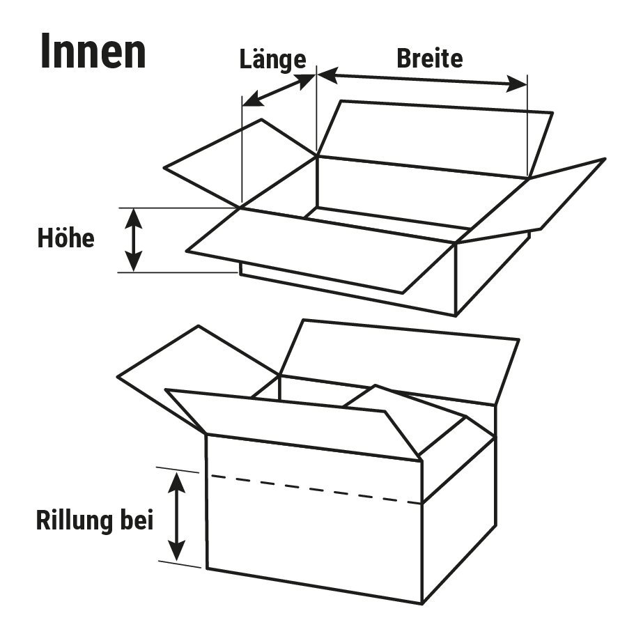 Faltkarton 1-2-wellig braun, ab 350 mm Länge Faltkarton 1-2-wellig braun, ab 350 mm Länge
