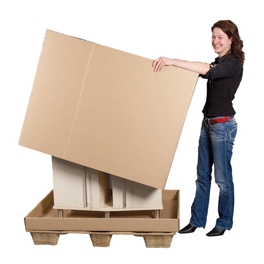 Der Ring lässt sich einfach über das Packgut stellen Der Ring lässt sich einfach über das Packgut stellen