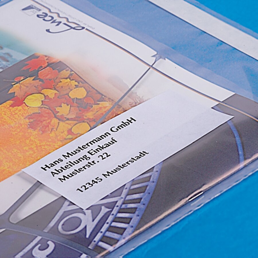 Ideal für die Nutzung mit Adressetiketten Ideal für die Nutzung mit Adressetiketten