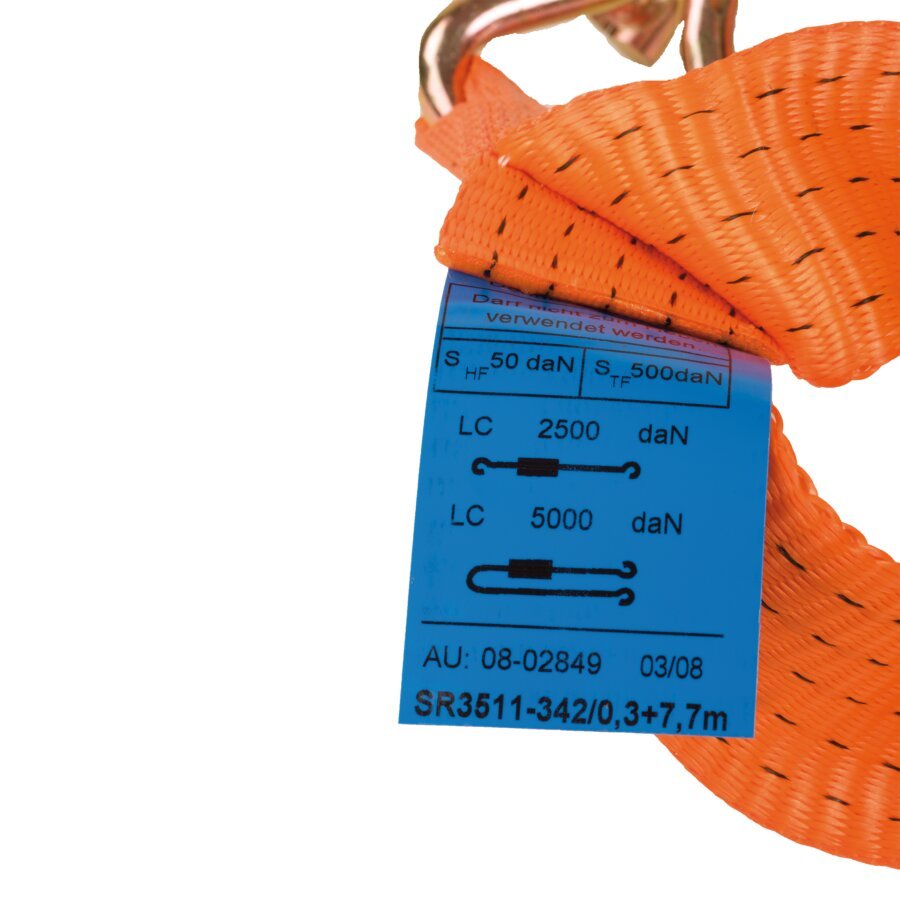 Zurrgurt mit zulässiger Zugkraft von 5000daN Zurrgurt mit zulässiger Zugkraft von 5000daN