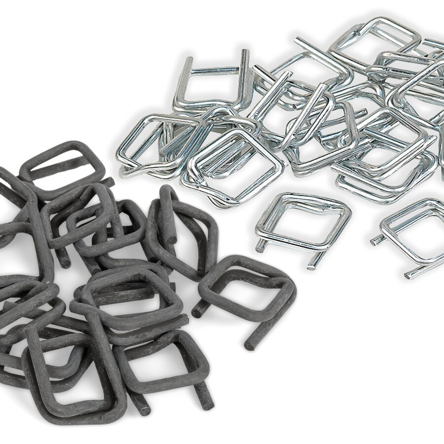 Draht-Verschlussklemmen für Textilband Draht-Verschlussklemmen für Textilband