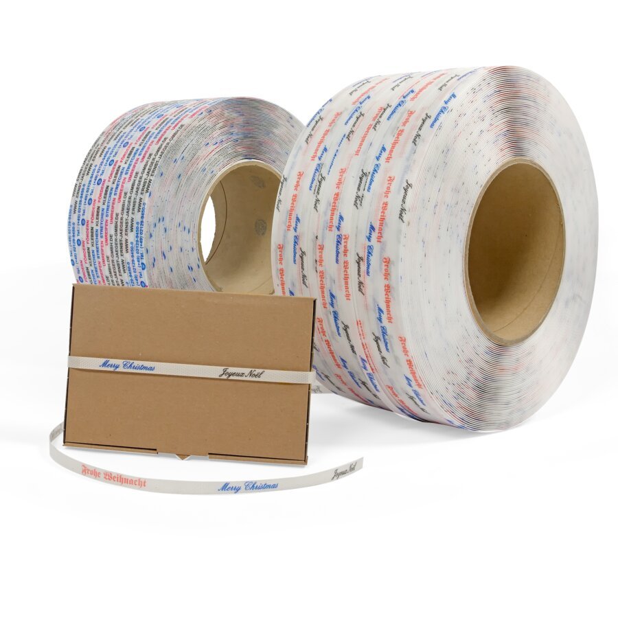 PP-Umreifungsband, bedruckt PP-Umreifungsband, bedruckt