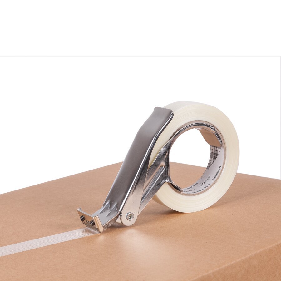 Leichte und schnelle Verarbeitung dank des Klebebandabrollers für Filamentband Leichte und schnelle Verarbeitung dank des Klebebandabrollers für Filamentband