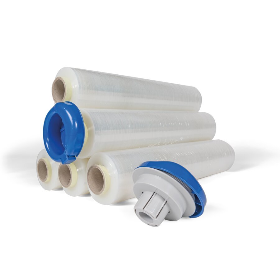 Stabile Abrollhülsen mit praktischer Bremse in robuster Kunststoff-Ausführung Stabile Abrollhülsen mit praktischer Bremse in robuster Kunststoff-Ausführung