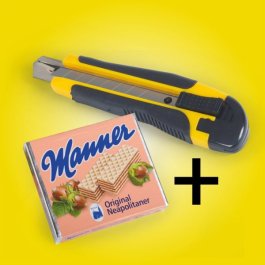 Cuttermesser + Manner Waffeln Spar-Set Cuttermesser + Manner Waffeln Spar-Set